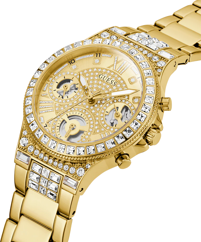 GUESS Ladies Gold Tone Multi-function Watch