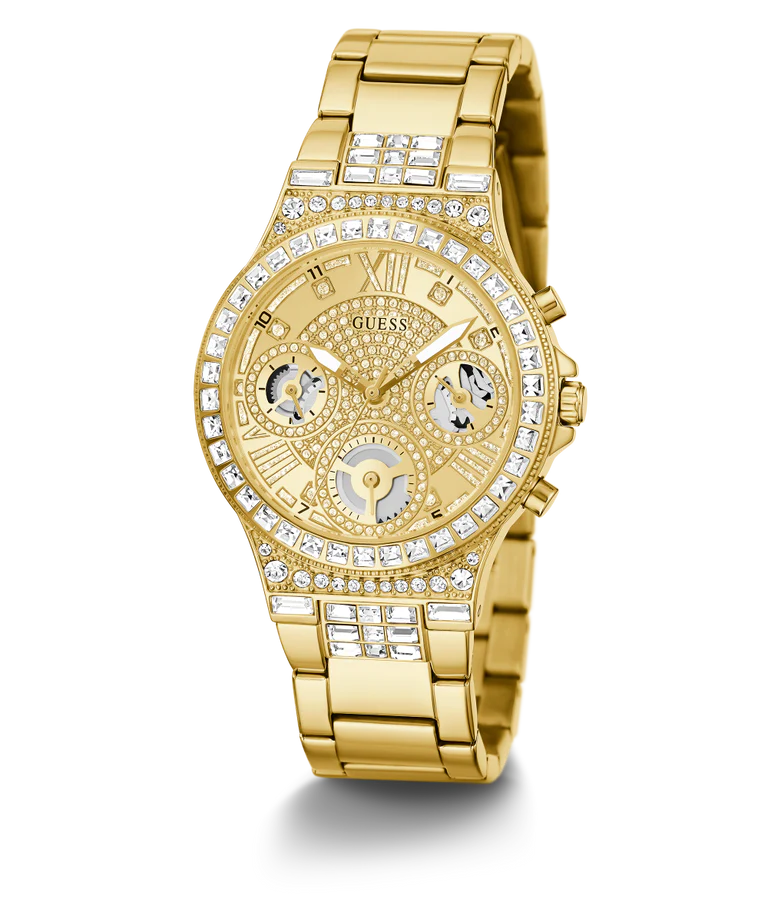 GUESS Ladies Gold Tone Multi-function Watch