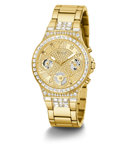 GUESS Ladies Gold Tone Multi-function Watch