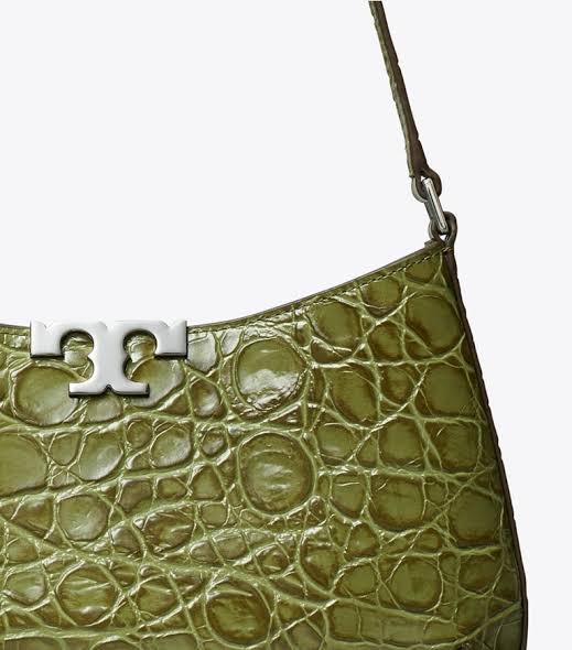 Tory burch ELEANOR CROC-EMBOSSED SLIM SHOULDER BAG