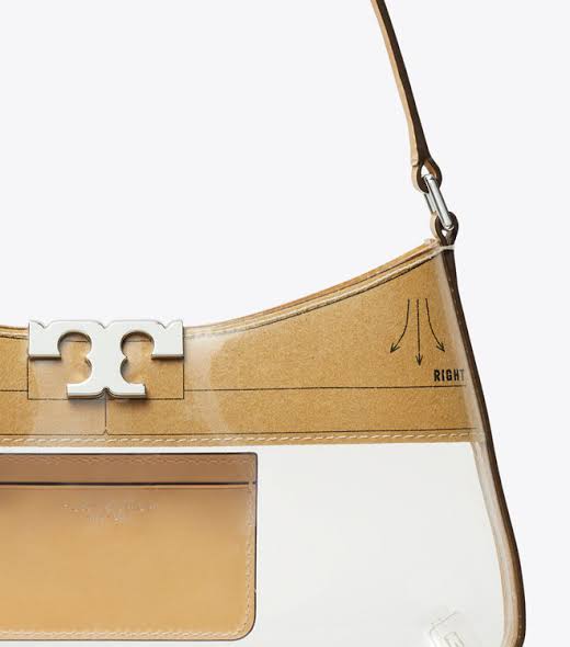 ELEANOR CLEAR SLIM SHOULDER BAG