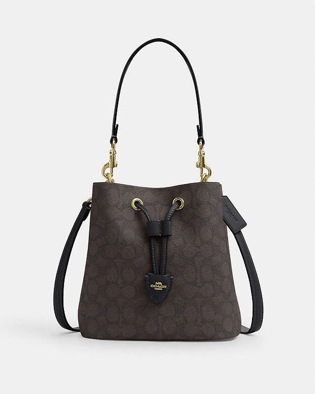 Rowan Bucket Bag In Signature Canvas