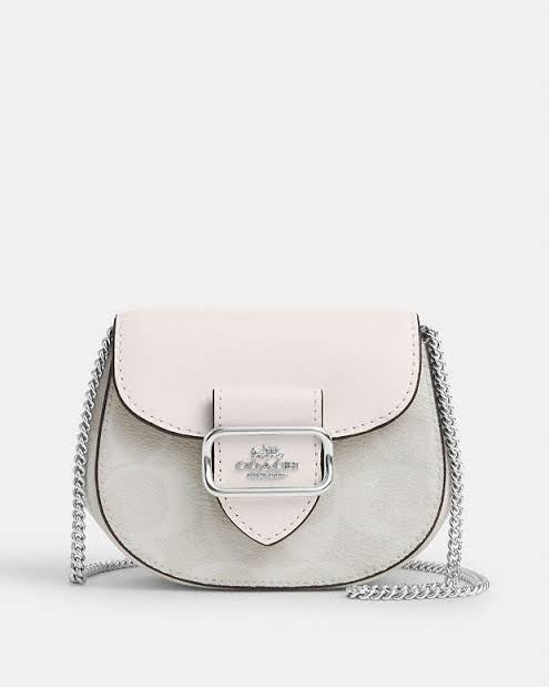 Morgan Card Case On A Chain In Signature Canvas