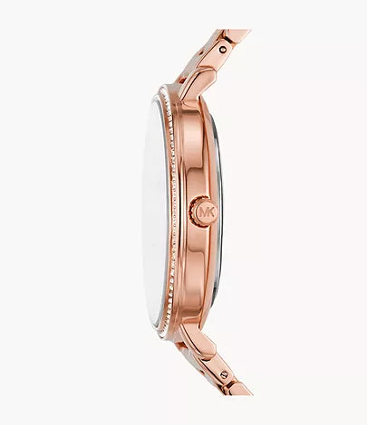 Michael Kors Pyper Three-Hand Rose Gold-Tone Alloy Watch mk4594