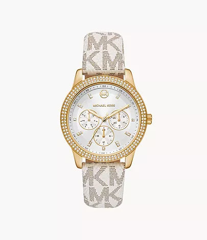 Michael Kors Tibby Multifunction White PVC Watch mk6967