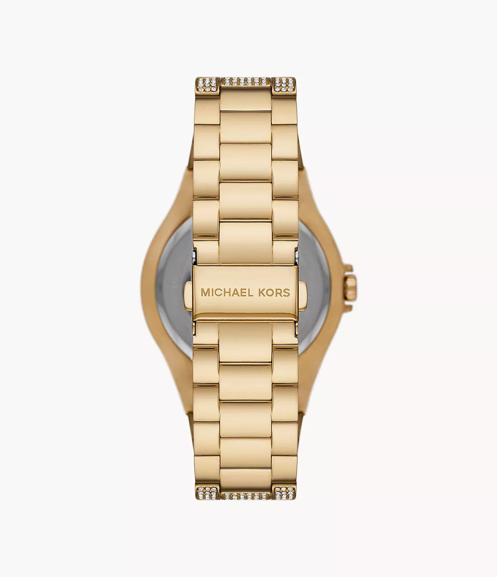 Michael Kors Lennox Three-Hand Gold-Tone Stainless Steel Watch Mk6991