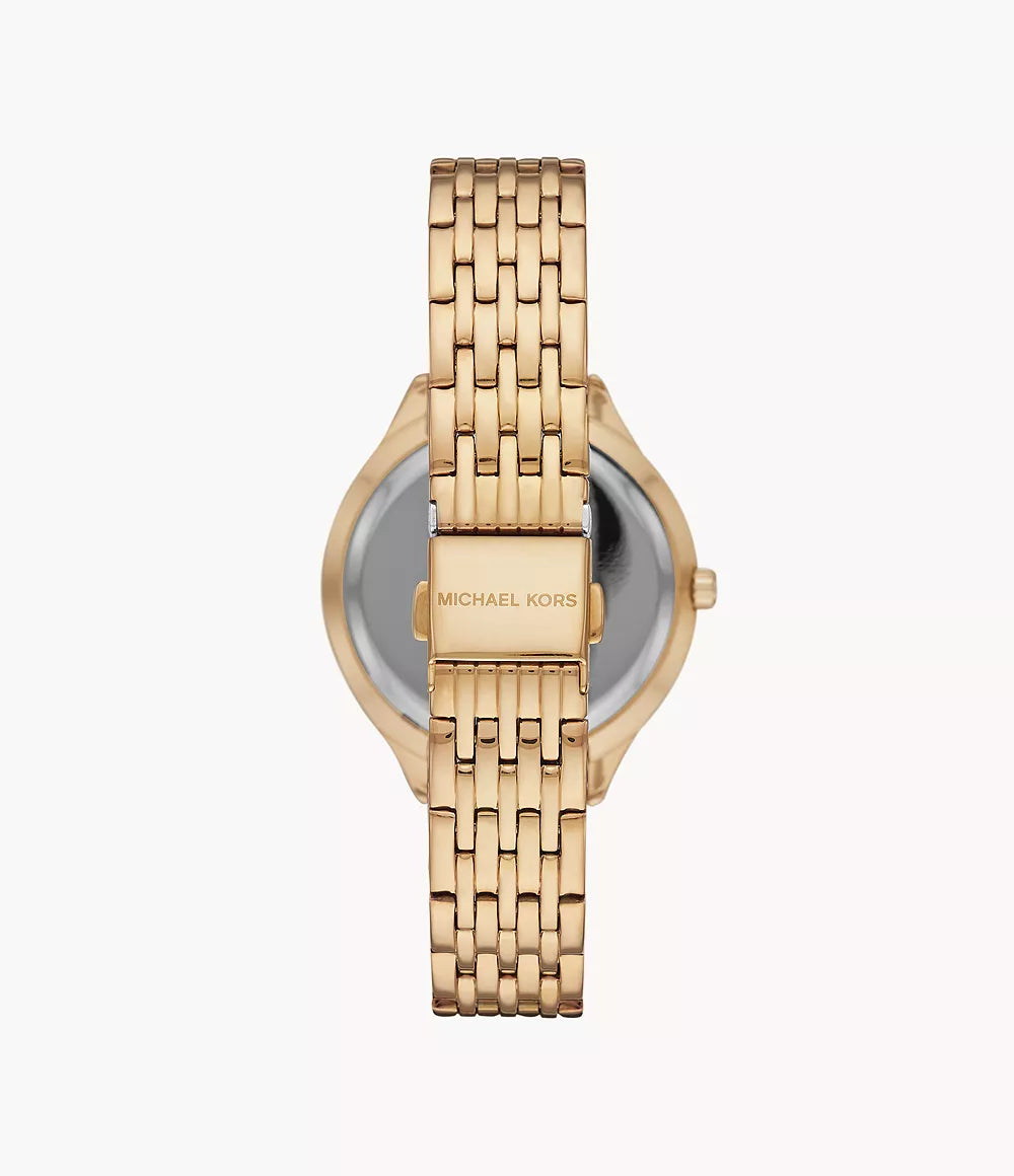 Michael Kors Women's Mindy Three-Hand Gold-Tone Steel Watch | MK7078 | MK7078 |