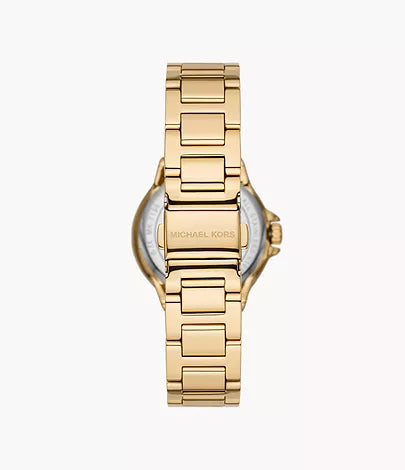 Michael Kors Camille Three-Hand Gold-Tone Stainless Steel Watch mk7196