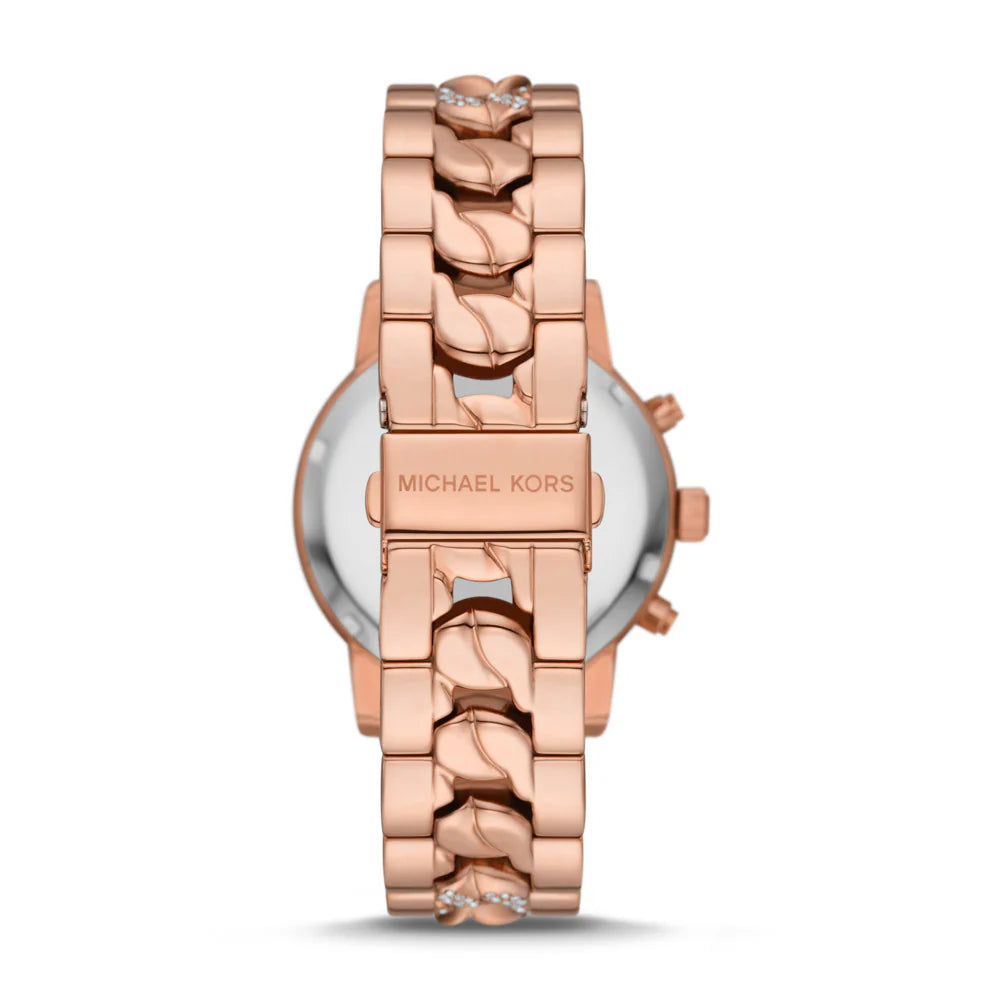 Michael Kors Ritz Chronograph Rose Gold-Tone Stainless Steel Watch MK7223