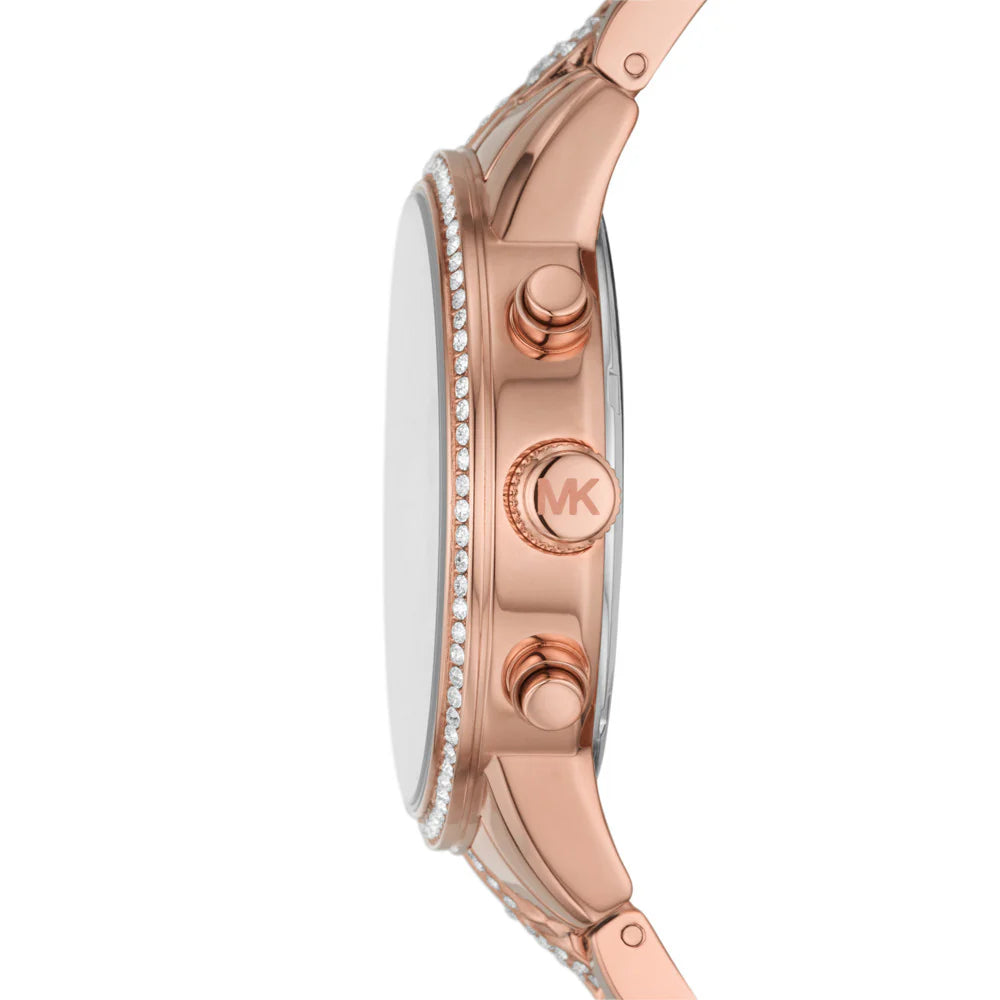 Michael Kors Ritz Chronograph Rose Gold-Tone Stainless Steel Watch MK7223