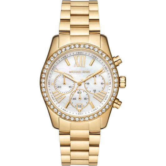 Michael Kors MK7241 Lexington Gold Toned Steel Chronograph Women's Watch