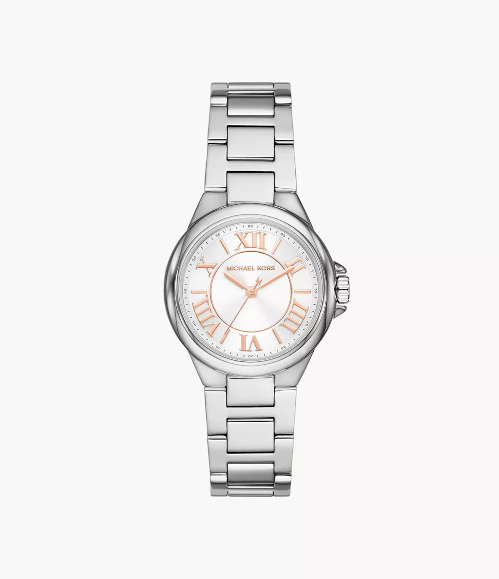 Michael Kors Camille Three-Hand Stainless Steel Watch MK7259