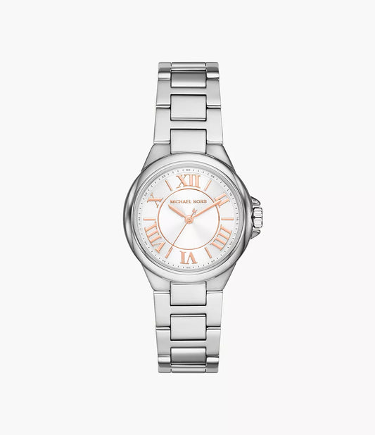 Michael Kors Camille Three-Hand Stainless Steel Watch MK7259