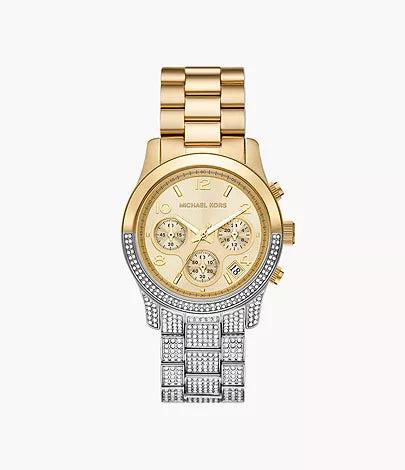 Michael Kors Runway Chronograph Two-Tone Stainless Steel Watch mk7329