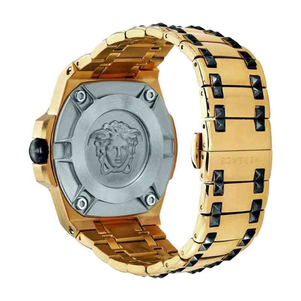 Versace Men’s Quartz Swiss Made | Stainless Steel | Black Dial 45mm | Watch VEDY00619