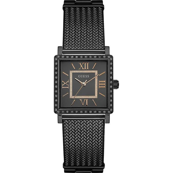 Guess analog black dial women's watch w0826l4