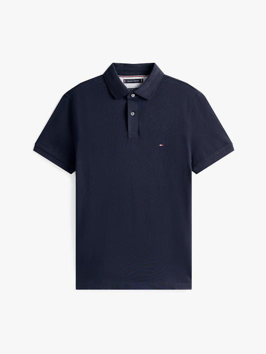 Tommy Hilfiger Slim Fit Pique Polo Shirt in Navy Blue