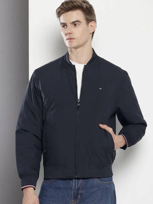 Tommy Hilfiger Reversible Bomber Jacket in Navy Blue