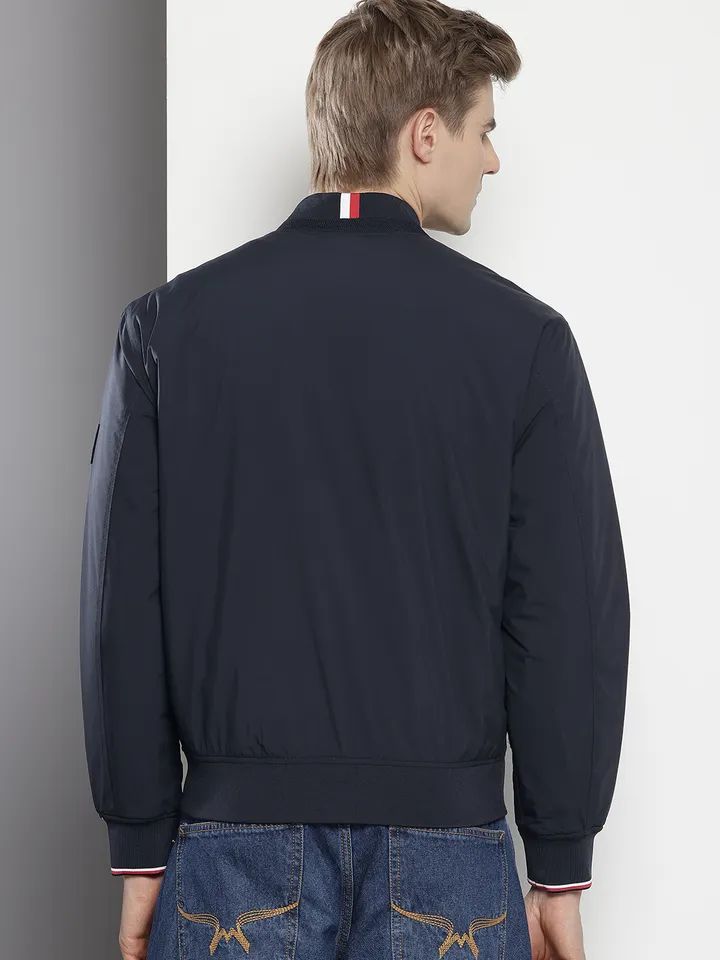 Tommy Hilfiger Reversible Bomber Jacket in Navy Blue