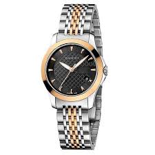 Gucci Women’s Swiss Made Quartz | Stainless Steel Black | Dial 27mm | Watch YA126512