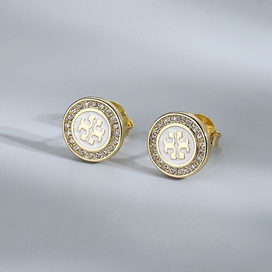 Tory Burch LOGO CIRCLE EARRING