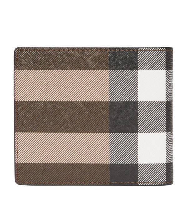 BURBERRY  E-Canvas Check Bifold Wallet