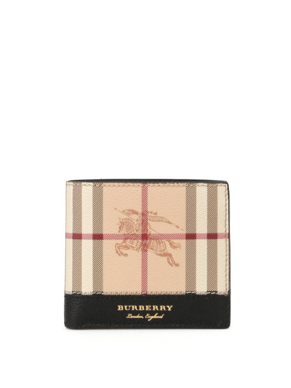 BURBERRY Haymarket check bifold wallet