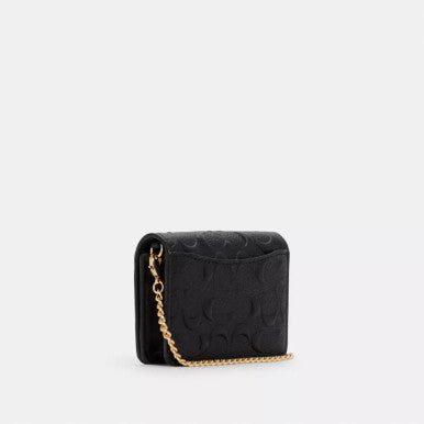 COACH Mini Wallet On A Chain In Signature Leather