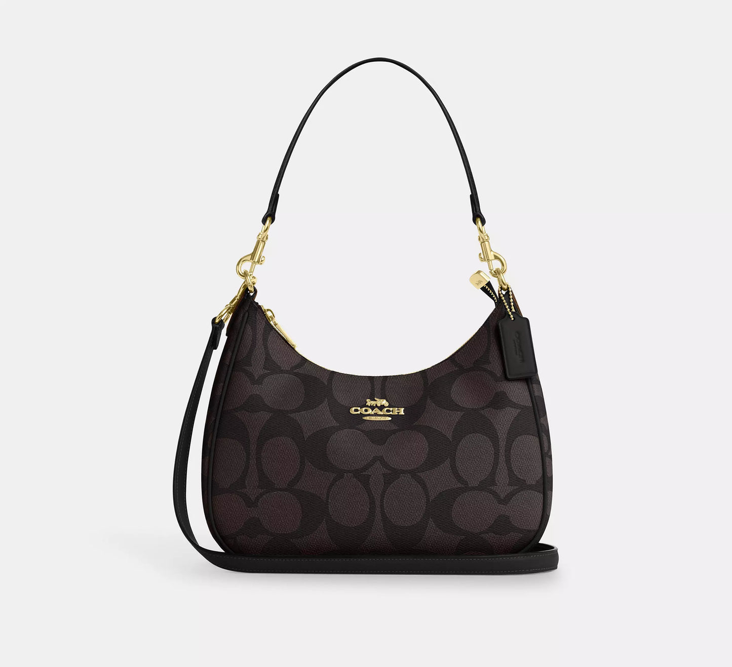 Coach Teri Hobo Bag In Blocked Signature Canvas