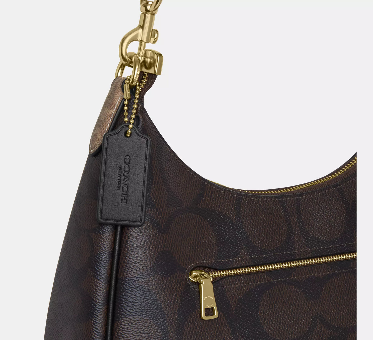 Coach Teri Hobo Bag In Blocked Signature Canvas