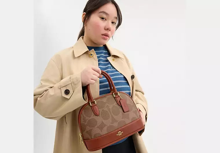 Sabrina Satchel Bag In Signature Canvas