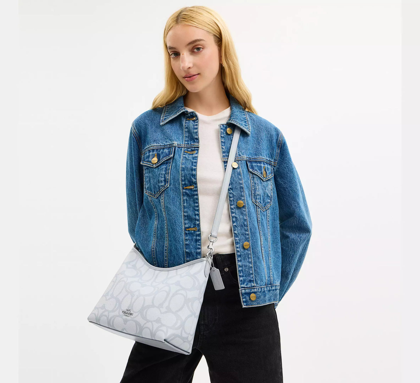 Laurel Shoulder Bag In Sketch Signature Canvas