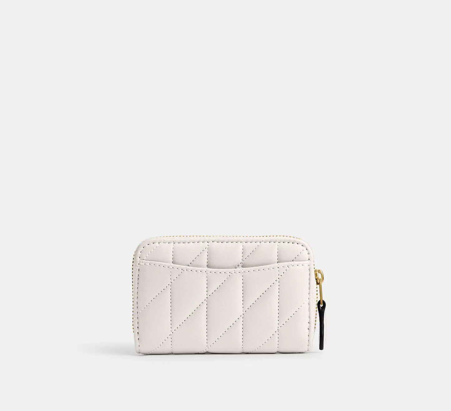 Coach Essential Small Zip Around Card Case With Pillow Quilting