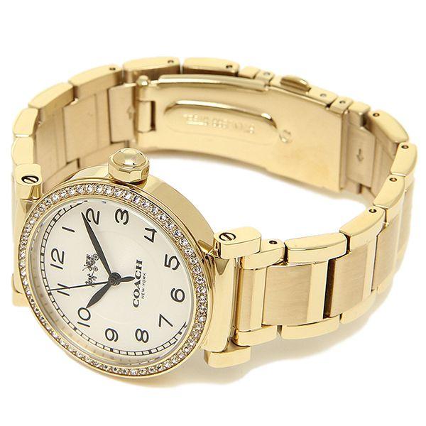 Madison white dial gold-tone ladies watch 14502397