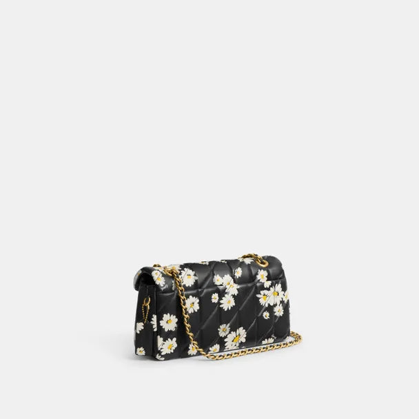 Tabby Shoulder Bag 26 With Quilting And Floral Print