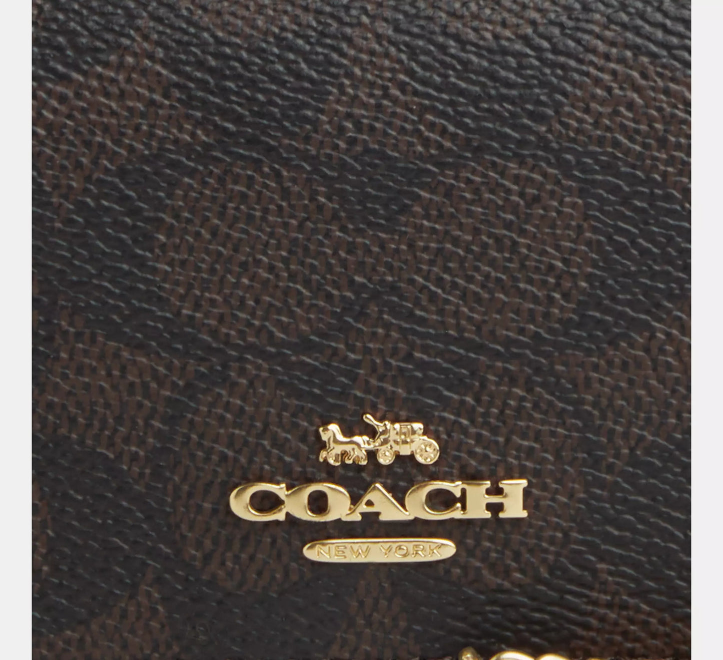 Coach Mini Wallet On A Chain In Signature Canvas