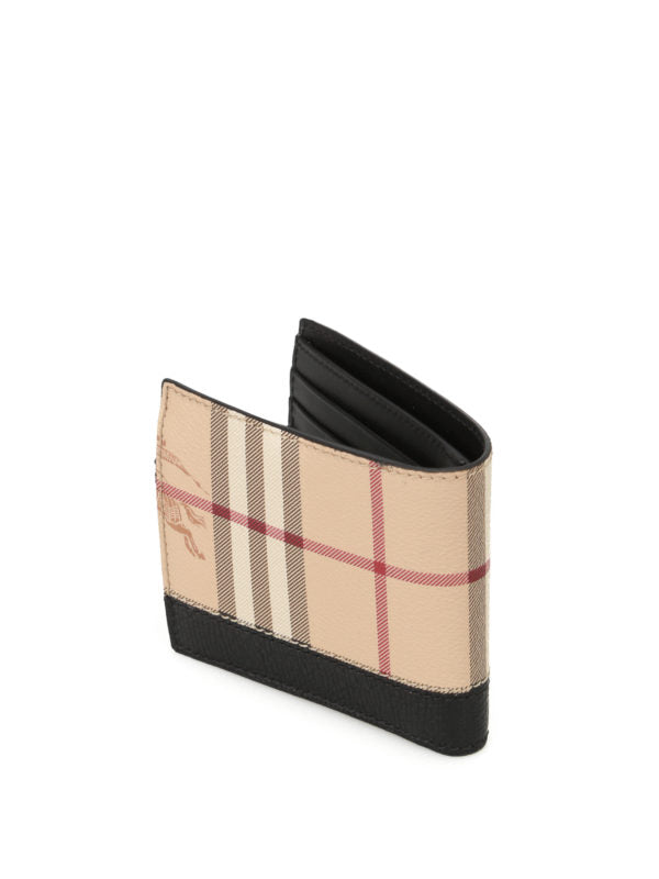 BURBERRY Haymarket check bifold wallet