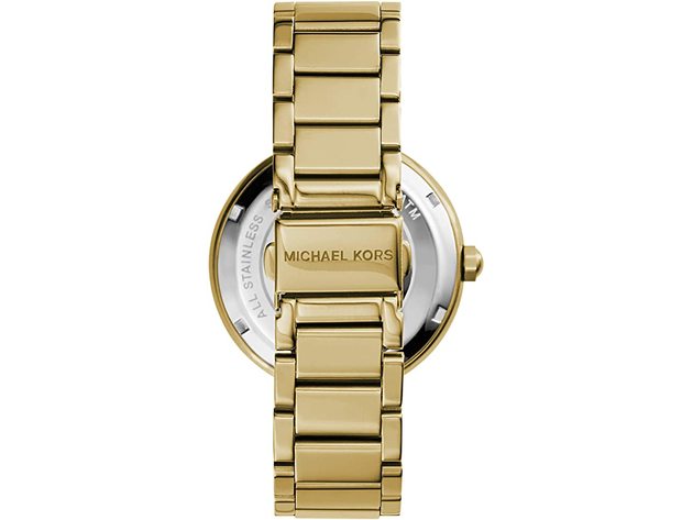 Michael Kors Women’s Quartz Stainless Steel Champagne Dial 39mm Watch MK5784