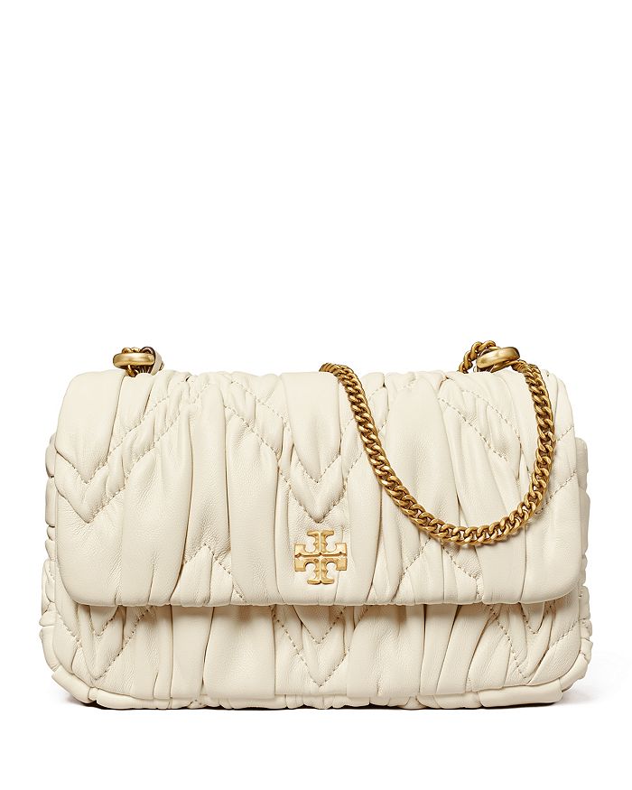 Tory Burch kira diamond ruched flap bag | large |