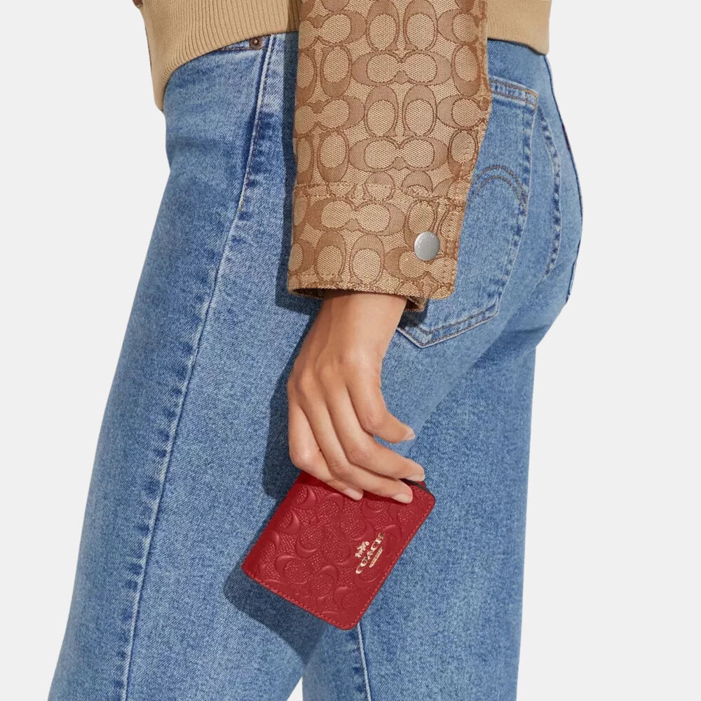 Coach Mini Wallet On A Chain In Signature Leather