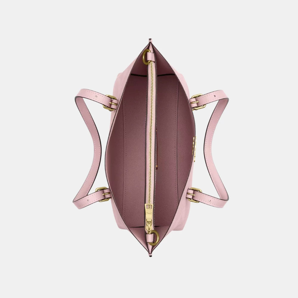 Coach Mollie Tote Bag 25 In Signature Canvas (Powder Pink)