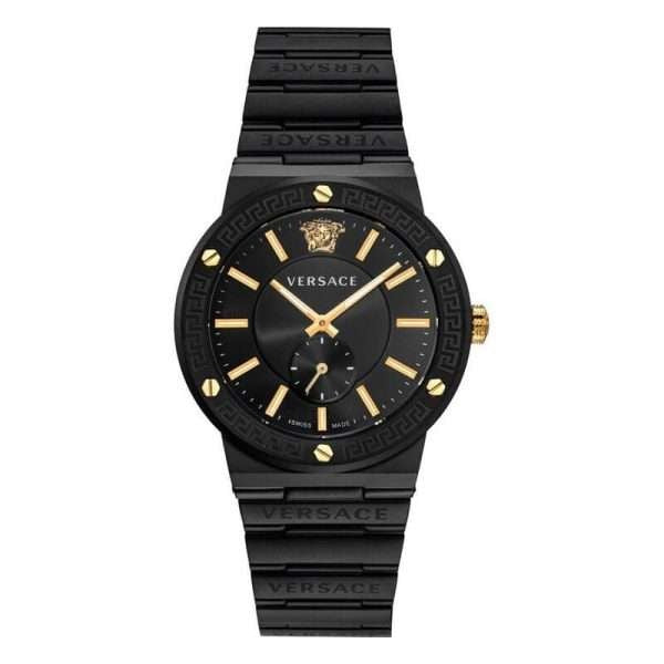 Versace Men’s Quartz Swiss Made Black | Stainless Steel | Black Dial 41mm| Watch VEVI00620