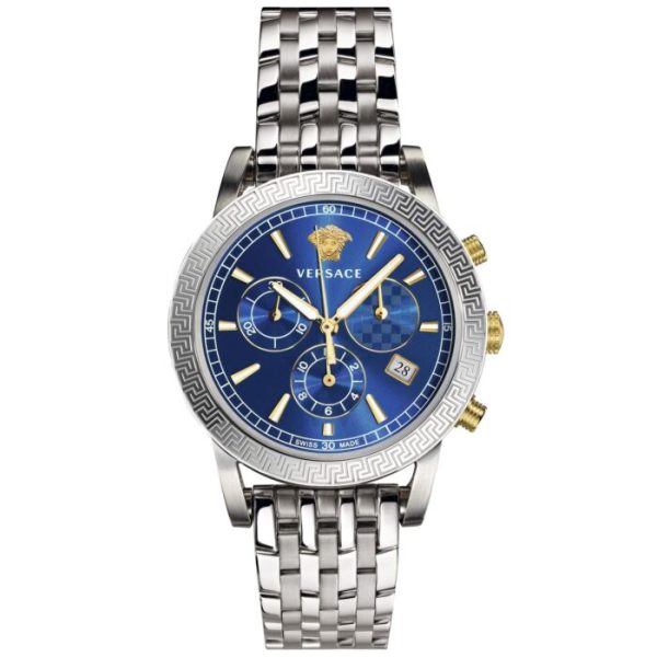 Versace Men’s Quartz Swiss Made | Stainless Steel | Blue Dial 40mm | Watch VELT00219