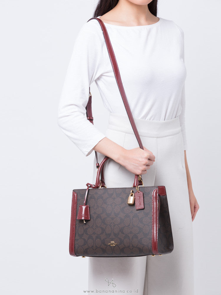 Coach Zoe Carryall In Signature Canvas