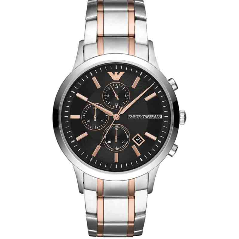 Emporio Armani Men's Chronograph Quartz Watch with Stainless Steel Strap AR11165