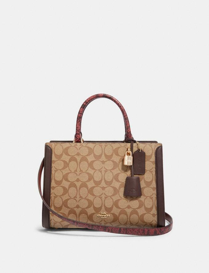 COACH Zoe Carryall In Signature Canvas