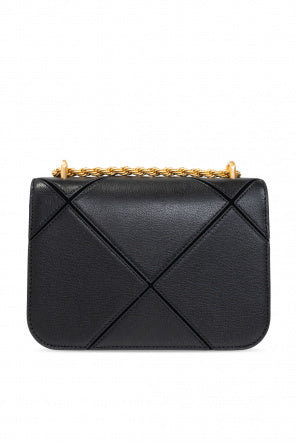 TORY BURCH BLACK ‘ DIAMOND ELEANOR SMALL’ SHOULDER BAG