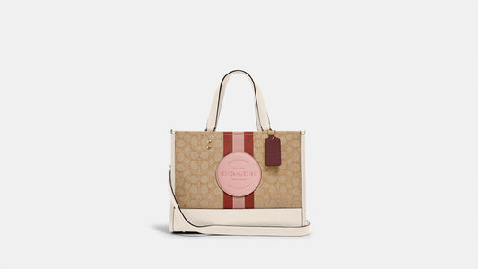 Coach Dempsey Carryall In Signature Jacquard With Stripe And Coach Patch