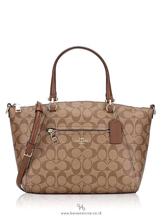 Coach Signature Prairie Satchel Khaki Saddle