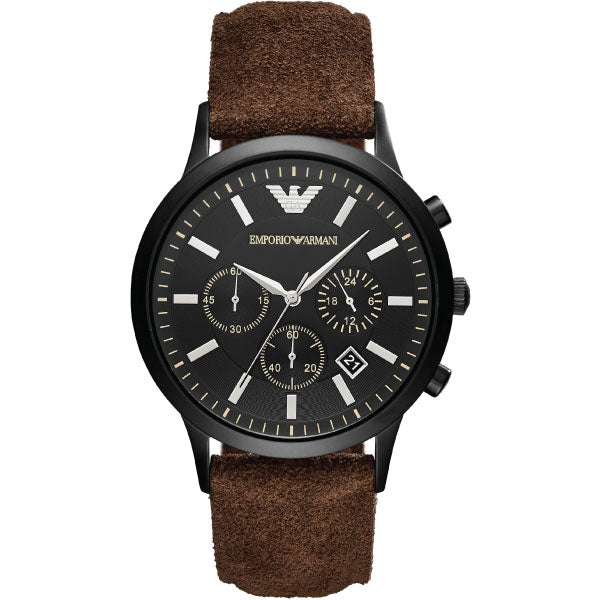 Emporio Armani - Men's Watch Chronograph with Black Dial AR11078